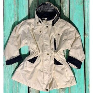 CS Essentials Womens 2X Hood Nautilus Jacket Rain removable hood pockets VTG